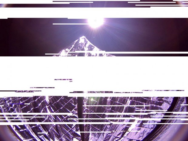 Nach einiger Bearbeitung lie&szlig; sich erahnen, was das Foto zeigte. (Foto: Emily Lakdawalla/ The Planetary Society)