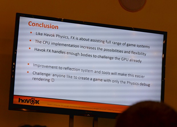 GDC-Präsentation zu Havok FX (Foto: Golem.de)