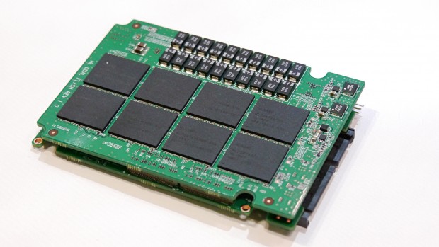 Der Prototyp einer Scalar-SSD von Novachips weist eine Kapazität von 16 TByte auf (Foto: Marc Sauter/Golem.de)