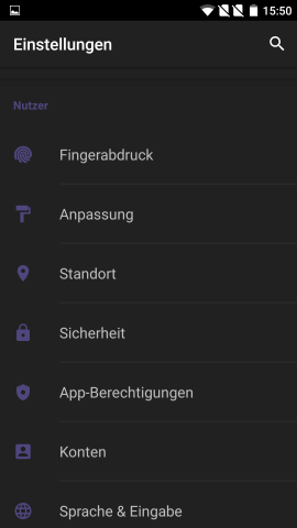 Die Systemeinstellungen im Dark Mode (Screenshot: Golem.de)