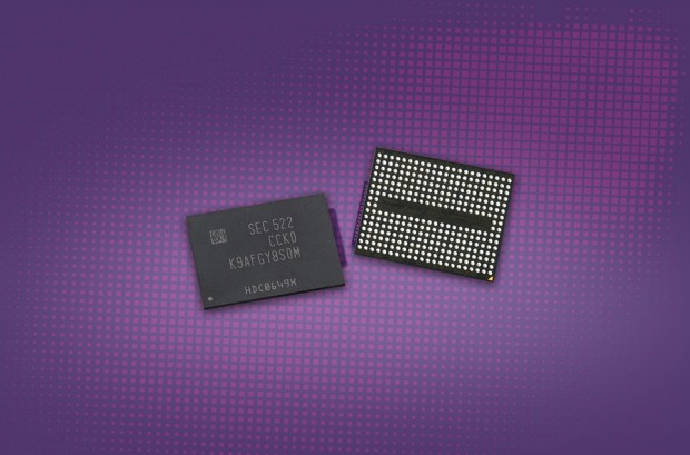 Package mit 256-GBit-Flash-Bausteinen (Bild: Samsung)