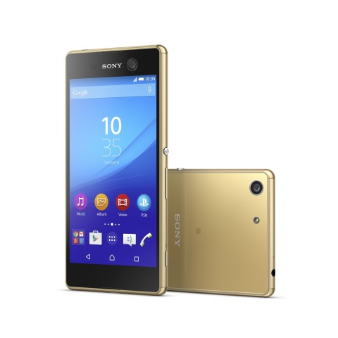 Das Xperia M5 in Gold (Bild: Sony)