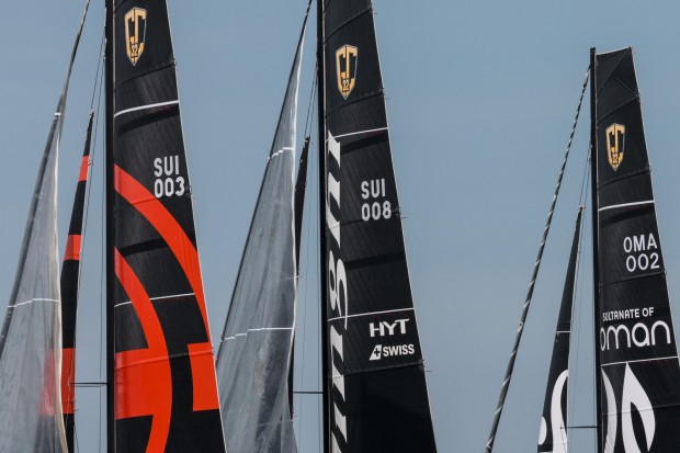 Es sind Hightech-Katamarane, deren Rümpfe 10 m lang sind. (Foto: Werner Pluta/Golem.de)