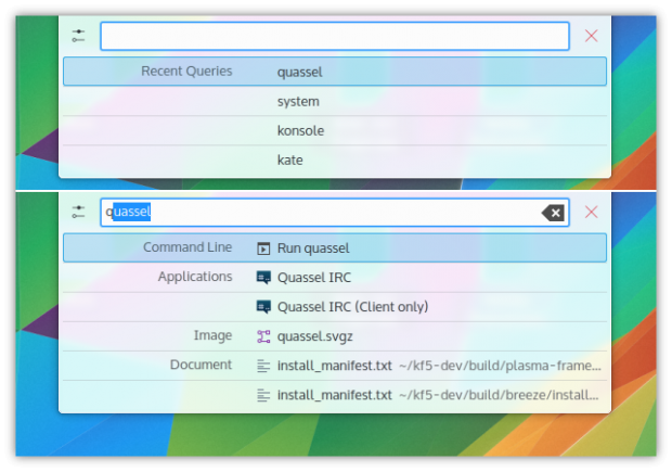 Krunner mit Verlauf (Bild: KDE - CC-BY 3.0)