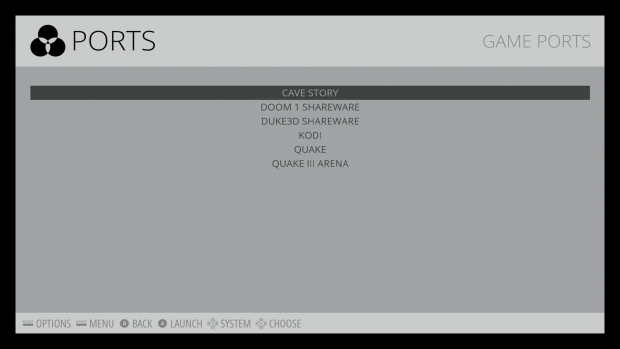 Emulationstation listet die Spiele f&uuml;r ein System direkt auf. (Screenshot: Alexander Merz/Golem.de)
