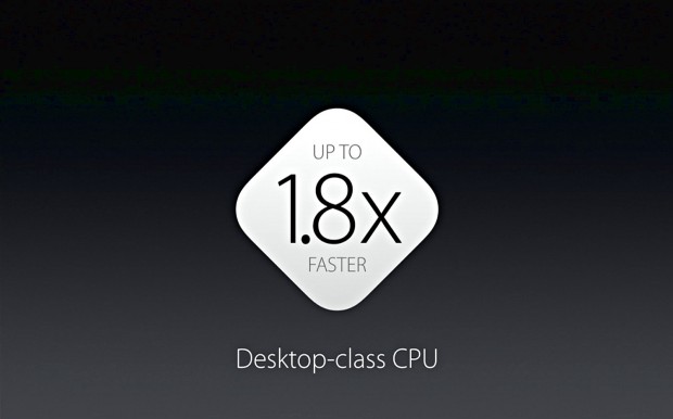 CPU-Leistung des A9X verglichen mit dem A8X (Bild: Apple)