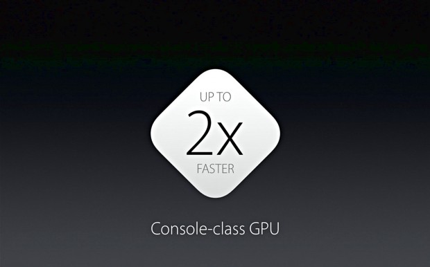 Grafikleistung des A9X verglichen mit dem A8X (Bild: Apple)