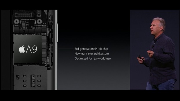 In die neuen iPhones ist der A9-Prozessor eingebaut. (Bild: Apple/Screenshot: Golem.de)