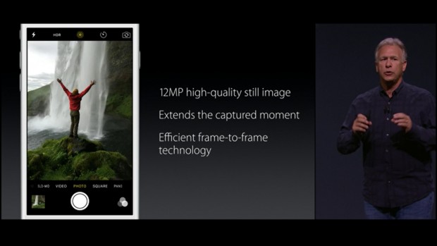 Mit Live Photos kann der Nutzer kleine Filme aufnehmen, die als Fotos angezeigt werden - drückt er stärker mit dem Finger auf das Display, wird das Video abgespielt. (Bild: Apple/Screenshot: Golem.de)