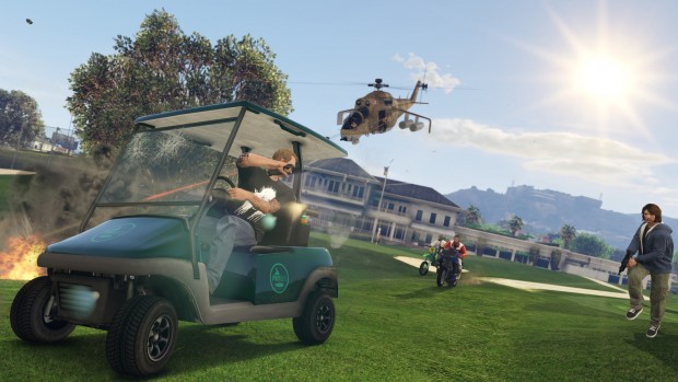 Freemode Event im Onlinemodus von GTA 5 (Bild: Rockstar Games)
