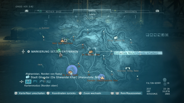 Auf der Karte sind Einsatzorte und feindliche Stellungen markiert. (Screenshot: Golem.de)