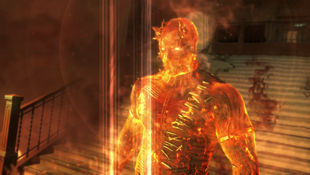 Dieser feuerfeste Herr taucht pl&ouml;tzlich im Prolog auf... (Screenshot: Golem.de)