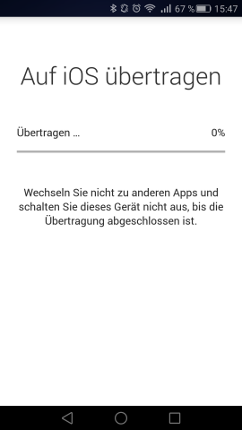 Bei vielen Fotos kann die &Uuml;bertragung etwas l&auml;nger dauern. (Screenshot: Golem.de)