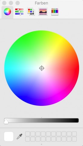 Der Farbw&auml;hler unter OS X 10.11 El Capitan (Bild: Golem.de)