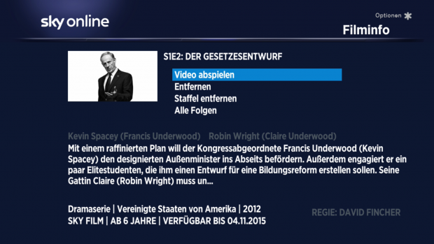 Auch auf der Detailseite wird der Titel der Serie nicht genannt und ein Wechsel zur n&auml;chsten Folge ist nicht m&ouml;glich. (Screenshot: Golem.de)