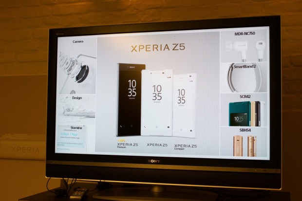Sony stellt die Xperia-Z5-Modellreihe vor. (Bild: Michael Wieczorek/Golem.de)