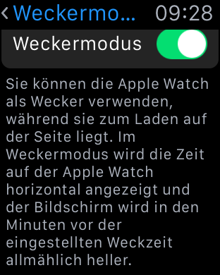 Der Weckermodus (englisch Nightstand Mode) ersetzt die Nachttischuhr nicht komplett. (Screenshot: Golem.de)