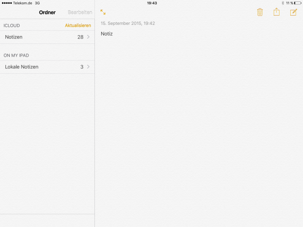 Die Notizen von Apple k&ouml;nnen jetzt mehr,... (Screenshot: Golem.de)