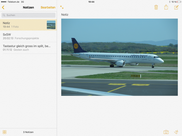 Die Bearbeitung von Fotos ist allerdings eingeschr&auml;nkt. (Screenshot: Golem.de)