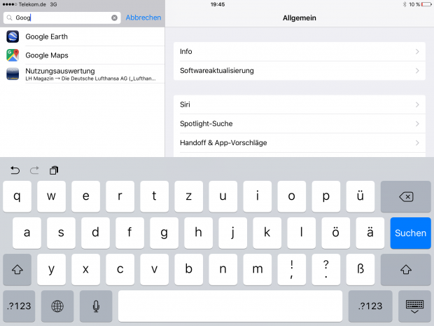 Sehr praktisch ist die Suche in den Systemeinstellungen. (Screenshot: Golem.de)