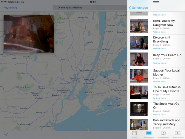 ... leicht in den Bild-in-Bild-Modus &uuml;berf&uuml;hren. (Screenshot: Golem.de)