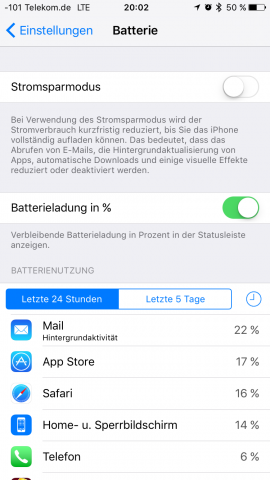 Der Stromsparmodus ist neu. (Screenshot: Golem.de)