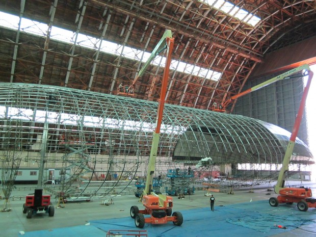 Die Aeroscrafts sind Starrluftschiffe mit einem Gerippe aus Aluminium. (Bild: Worldwide Aeros Corp.)