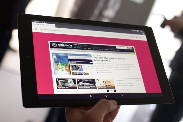 Das neue Fire HD 10 (Bild: Michael Wieczorek/Golem.de)