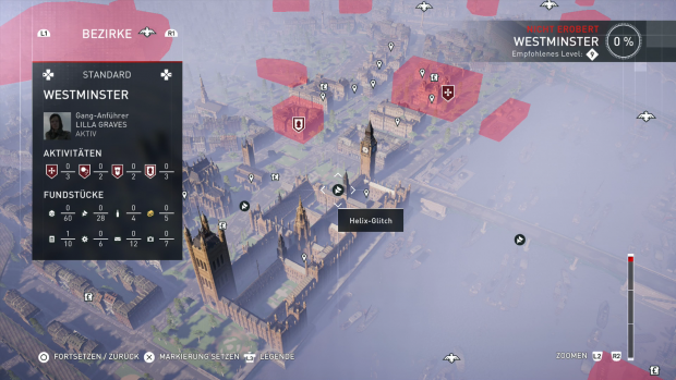 Die neu gestaltete &Uuml;bersichtskarte zeigt feindliche Gebiete in Rot an. (Screenshot: Golem.de)