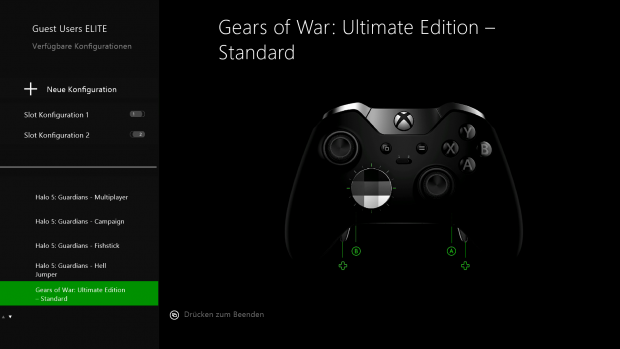F&uuml;r Halo 5 gibt es mehrere Profile. (Screenshot: Golem.de)