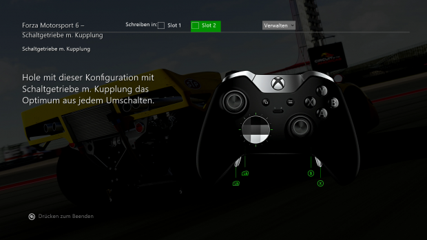 Bei Rennspielen dienen die Pedale zum Wechseln der G&auml;nge. (Screenshot: Golem.de)
