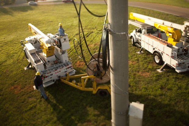 Au&szlig;enarbeiten am Netz/Bild: EPB Fiber Optics 