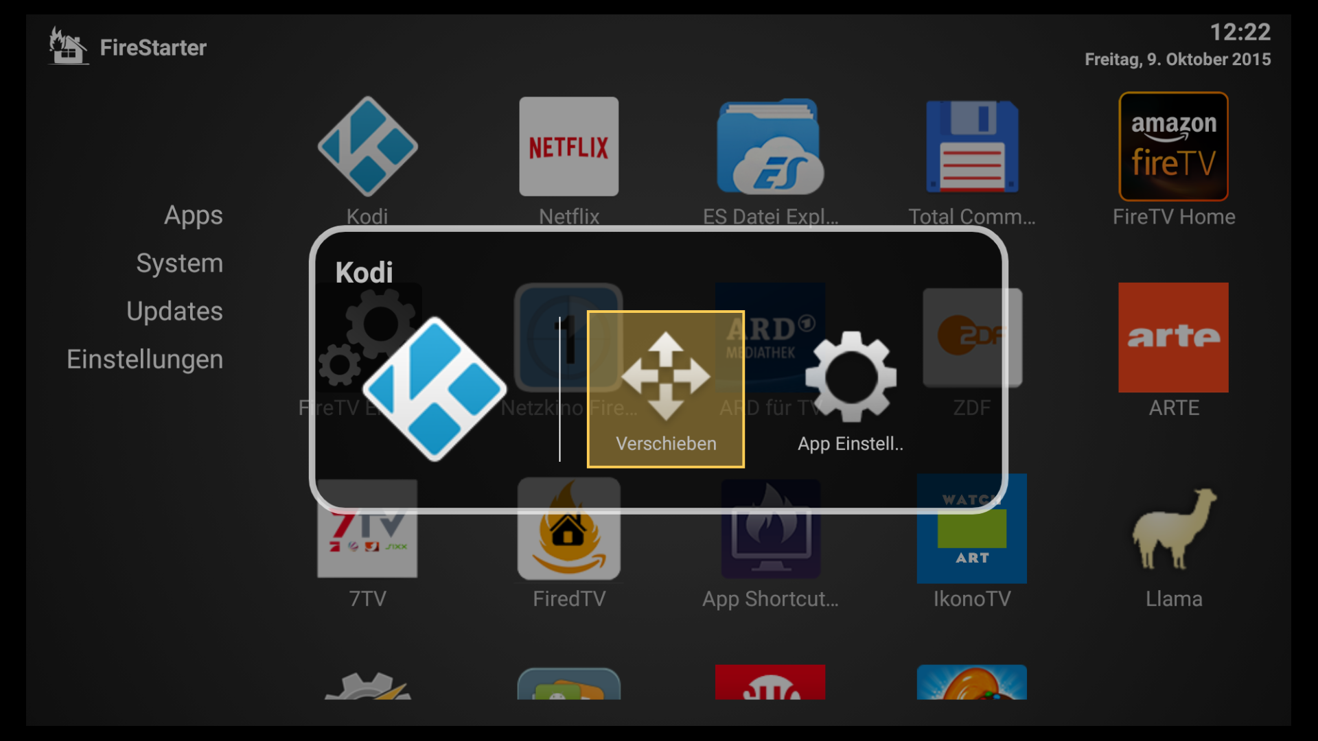 Fire Starter Amazon blockiert alternativen FireTVStartbildschirm