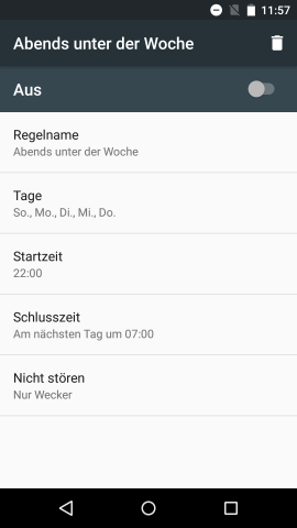 Detaileinstellungen eines Nicht-st&ouml;ren-Profils (Screenshot: Golem.de)
