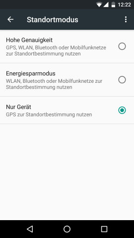 Neue Einstellungen für Standortfunktionen (Screenshot: Golem.de)