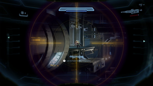 Per Scharfsch&uuml;tzengewehr greifen wir einen Feind an. (Bild: Screenshot Golem.de)