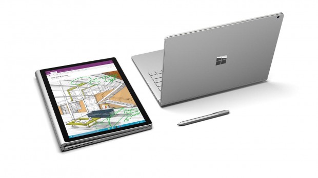 Im &uuml;berschlagenen Tablet-Modus f&uuml;hlt sich das Surface Book wie ein digitaler Zeichenblock an (Bild: Microsoft)
