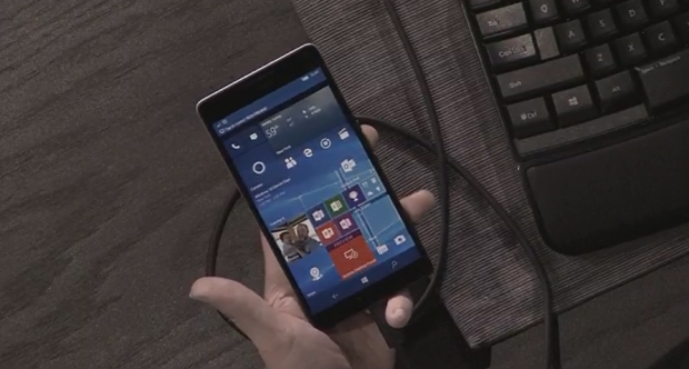 Microsoft stellt Lumia 950 und Lumia 950 XL vor. (Screenshot Golem.de)