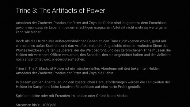 Trine 3 soll in 1080p60 gestreamt werden. (Bild: Golem.de)