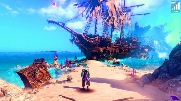 Bei uns wurde Trine 3 durchweg in 720p60 gerendert. (Bild: Golem.de)