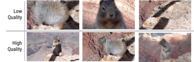 Beispiele für alte und neue automatisch generierte Thumbnails (Bild: Google)