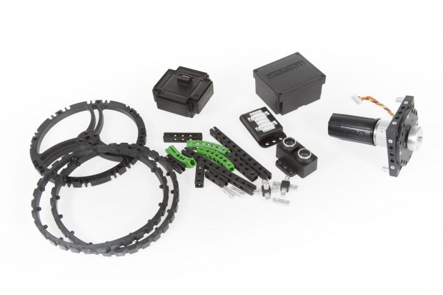 Das System kombiniert Bausteine und elektronische Komponenten. (Foto: Martin Wolf/Golem.de)