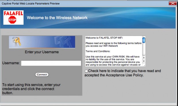 So sieht die Vorschaltseite bei den Cisco-Geräten aus. 