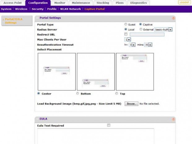 Mit dem Netgear-WLAN-Controller WC7600 lässt sich ebenfalls ein Captive Portal einrichten. 
