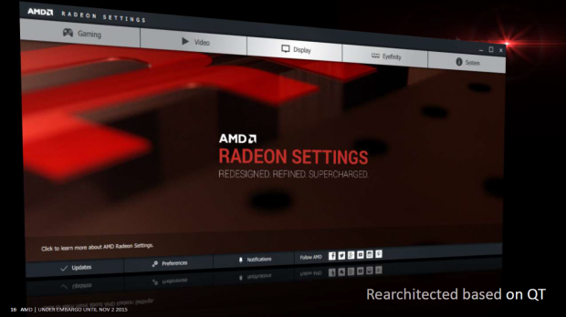 Präsentation zur neuen Radeon Software und den neuen Radeon Settings (Bild: AMD)