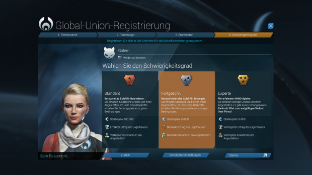 Vor dem Start stehen drei Kampagnen zur Auswahl. (Screenshot: Golem.de)