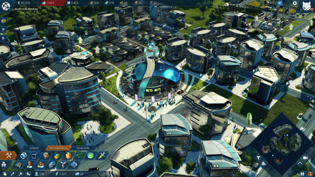 Eine Siedlung mit vielen kleinen B&uuml;rgern (Screenshot: Golem.de)