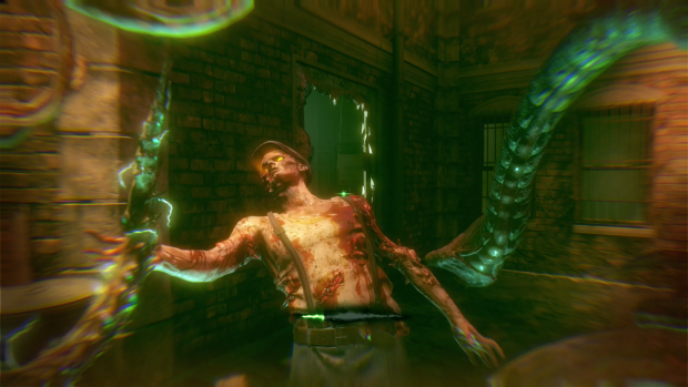 Im Zombiemodus kann der Spieler als Tentakelmonster antreten. (Screenshot: Golem.de)