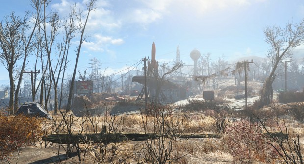 TAA glättet in Bewegung die Vegetation, zeichnet das Bild aber weich. (Screenshot: Golem.de)