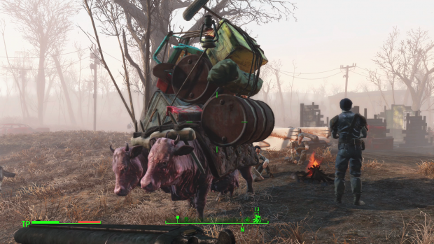 Details wie der fahrende H&auml;ndler sind schon aus dem Vorg&auml;nger bekannt. (Screenshot: Golem.de)